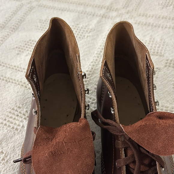 Hand Made Brown Leather Lace Up Boots Size‎ 7 main image 10